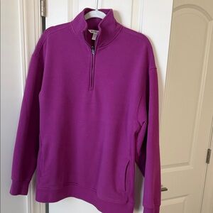 Athleta TALL quarter zip sweatshirt